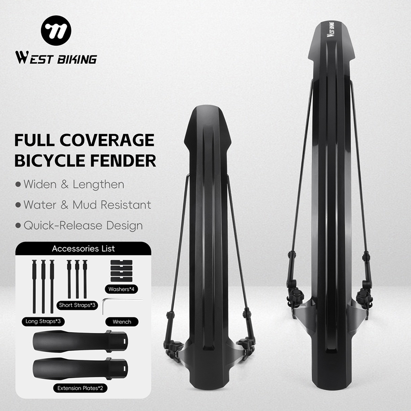 Fender Mudguard Set - WEST BIKING Bike Fender Set 2PCS