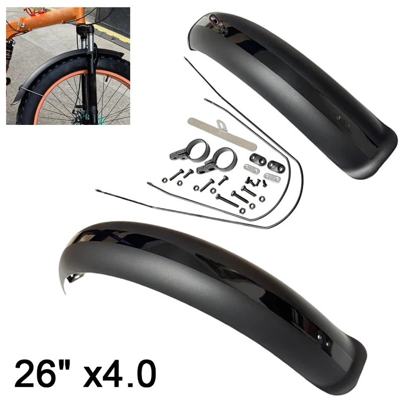 Fender Mudguard Set - Black Bike Fenders Fat Tire Mud