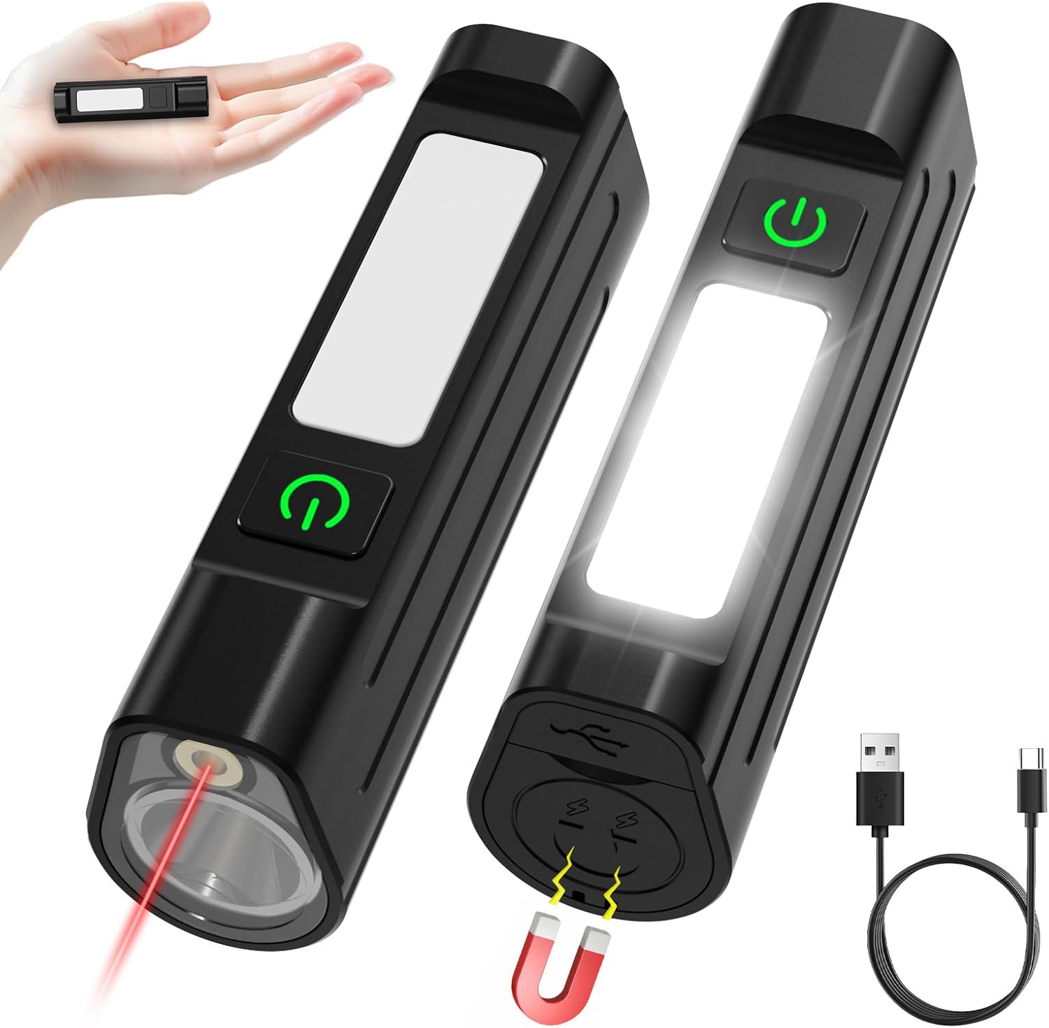 Cycling To Work - Portable LED FlashlightWaterproof Front Warning Work