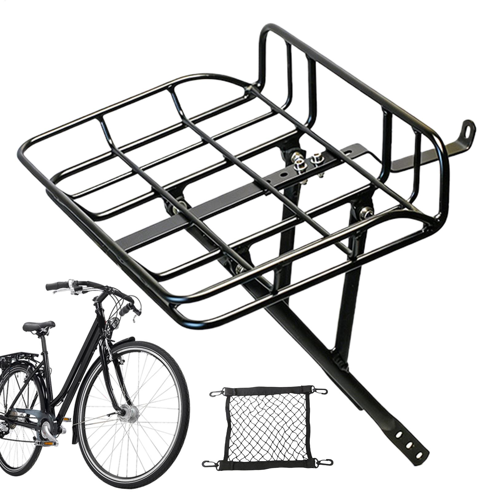 Cargo Rack Aluminum - Quick Release Front Bike Basket Large