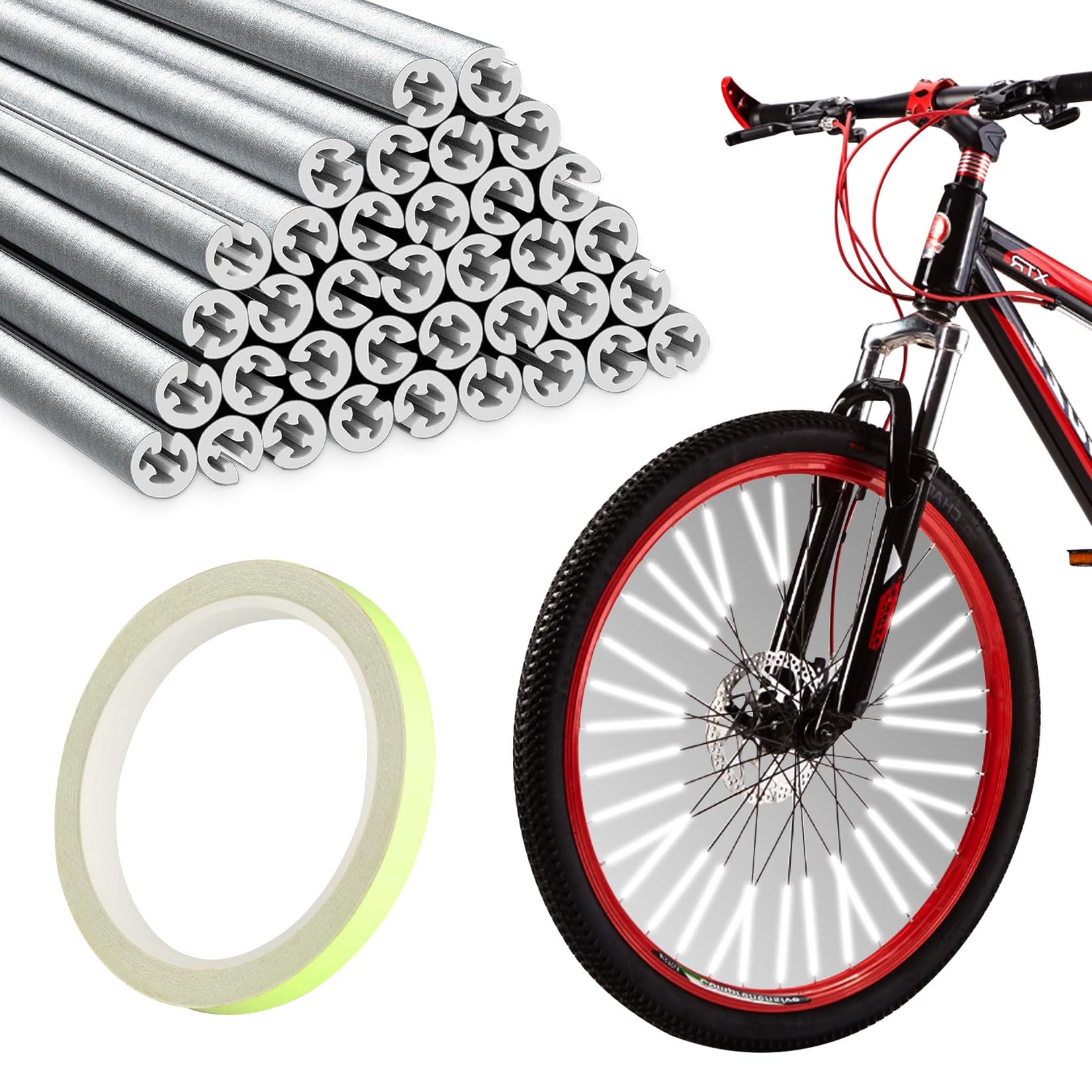 Spoke Reflector Set - Bike Spoke Reflectors Set - 360°