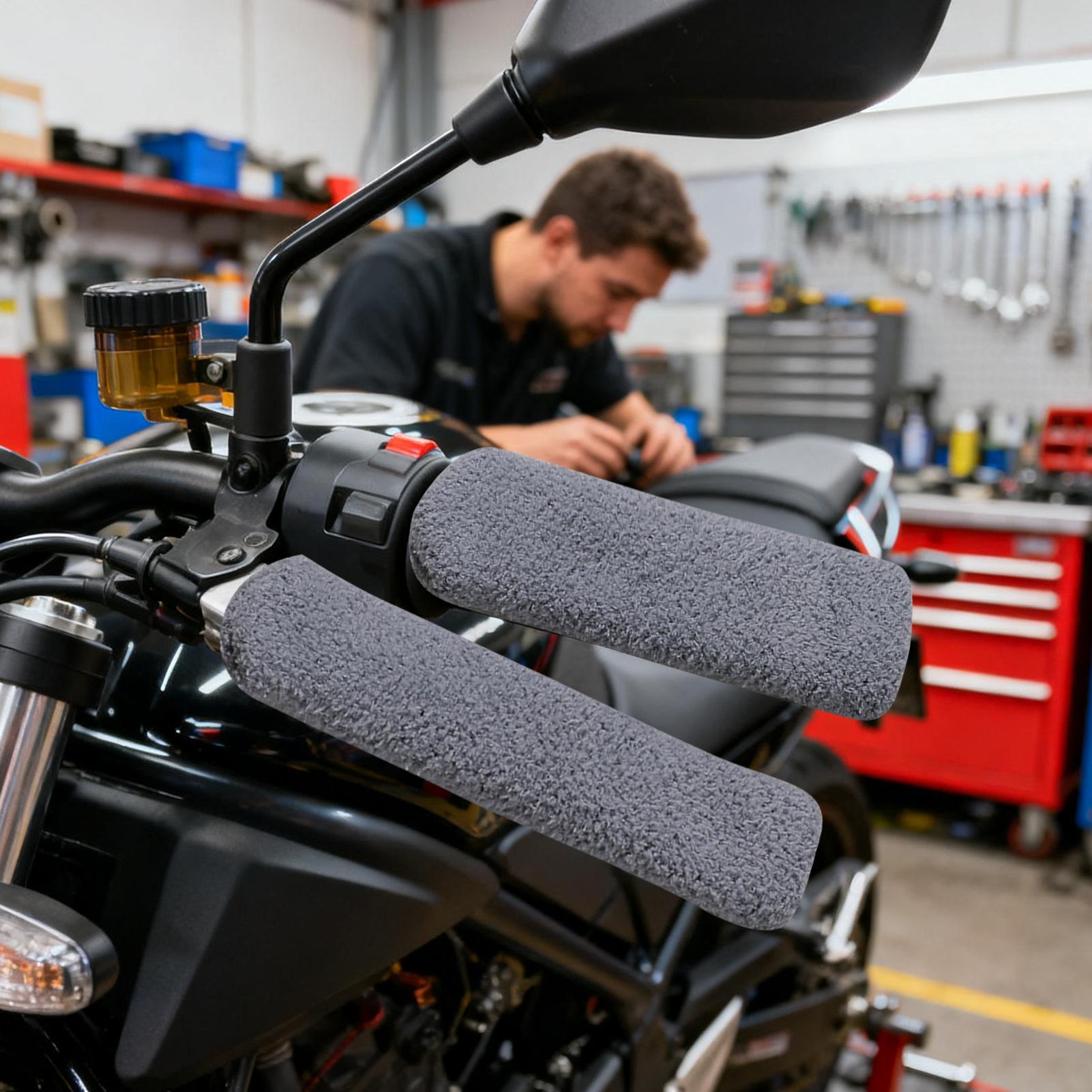 Winter Cycling Commute - Motorcycle Handlebar Covers Stretchable Cold Winter