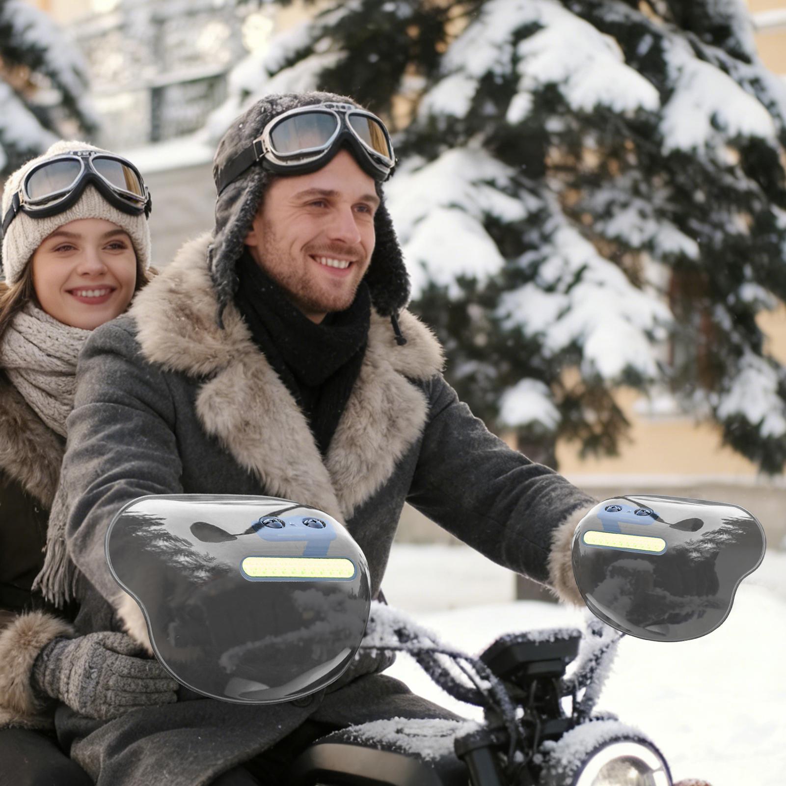 Winter Cycling Commute - Electric Scooter Handle Guard Easy Install