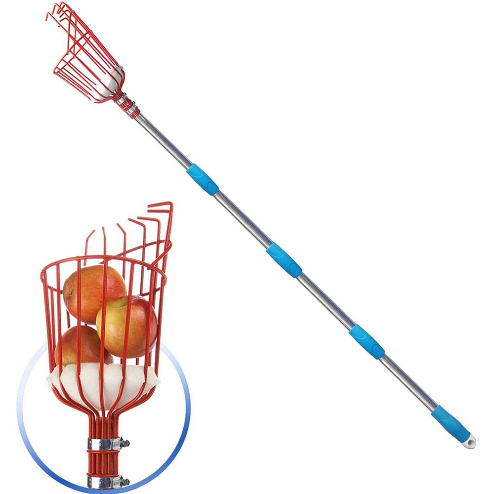 Cycling Zones - 260cm Fruit Picker, Adjustable Depth Basket,