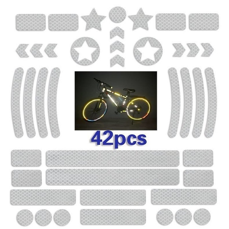 42Pcs/set Self-adhesive Reflec - đánh giá và giá Spoke Reflector Set