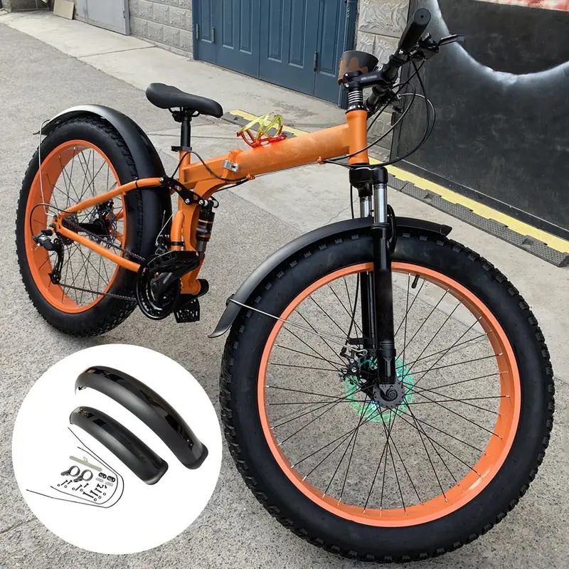 Black Bike Fenders Fat Tire Mu - đánh giá và giá Fender Mudguard Set
