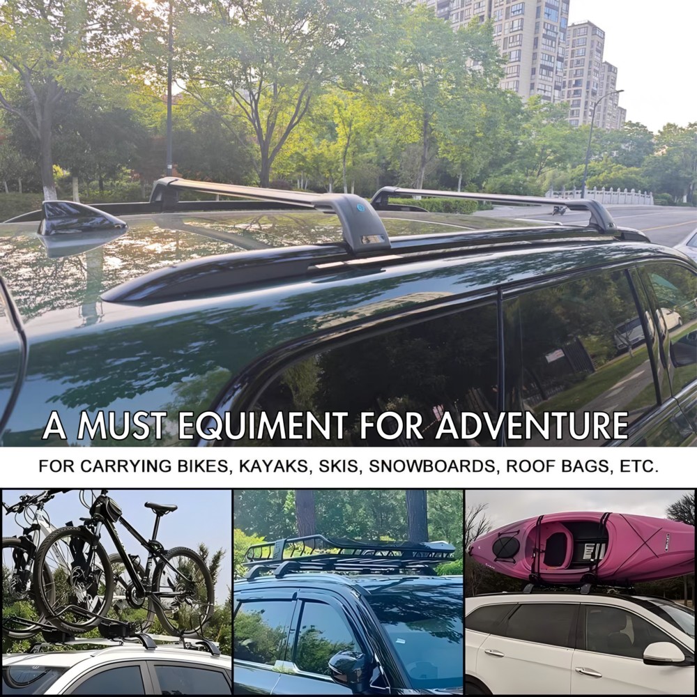 2Pcs Cross Bar Ajustable Fits  - đánh giá và giá Cargo Rack Aluminum