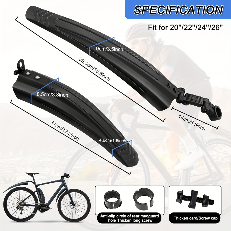 1Set Bike Mudguard Set Bicycle - đánh giá và giá Fender Mudguard Set