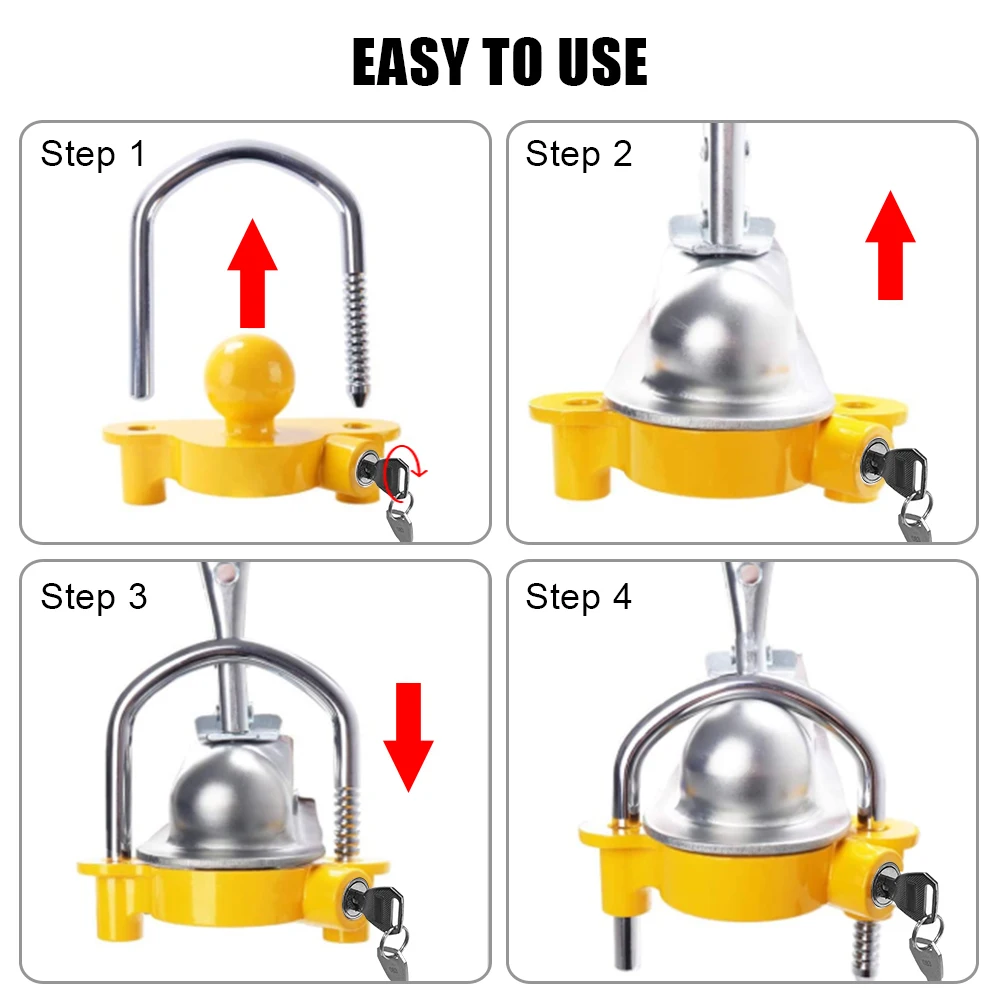 Tow Ball Security Anti-Theft T - đánh giá và giá U Lock Heavy Duty