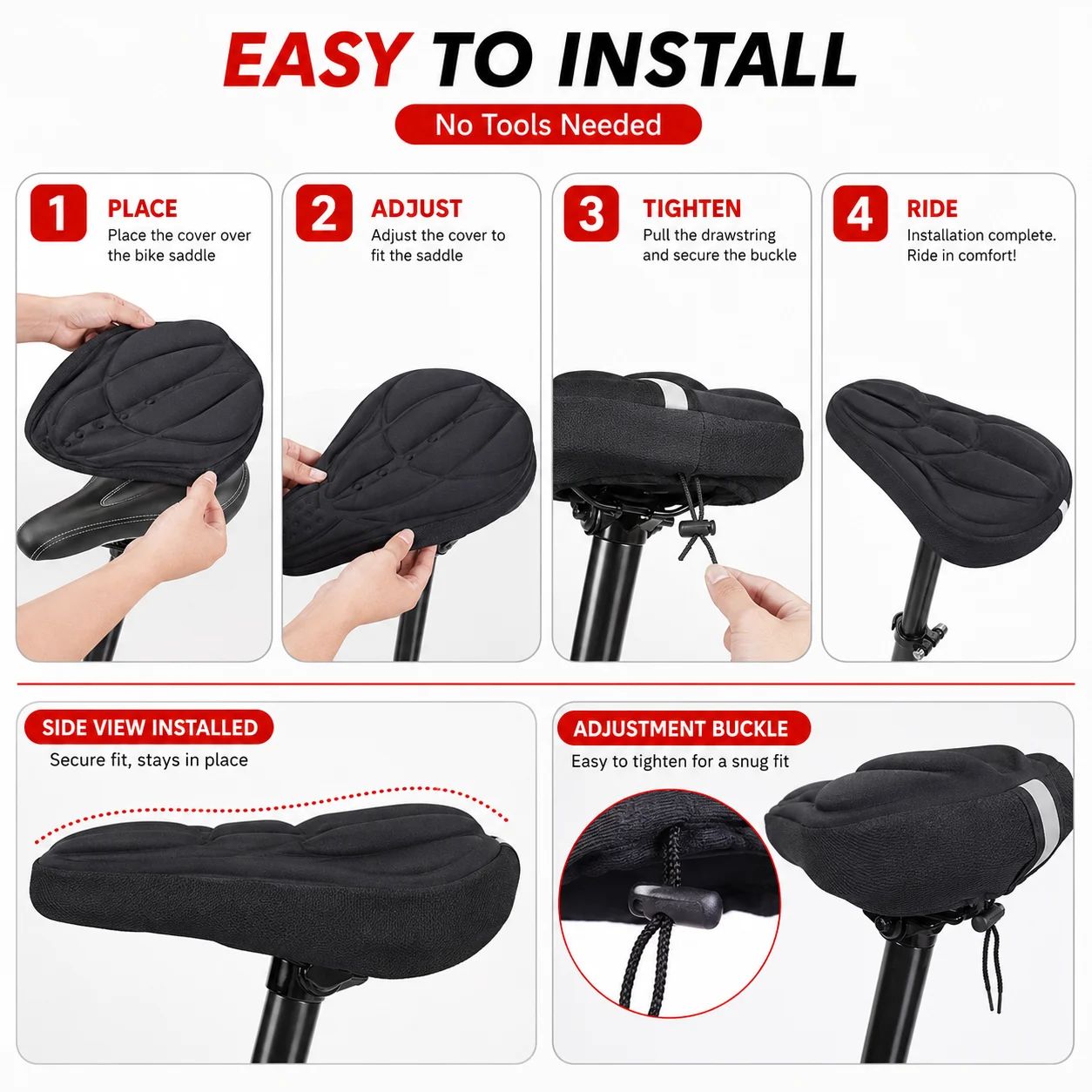 3D Soft Foam Padded Bicycle Sa - đánh giá và giá Commuting By Bike