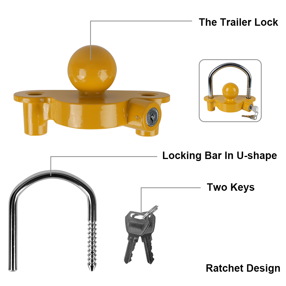 Tow Ball Security Anti-Theft T - đánh giá và giá U Lock Heavy Duty