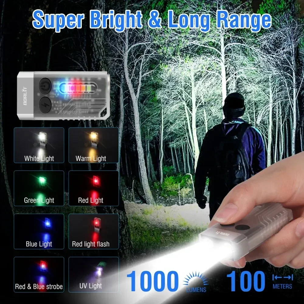 BORUiT V10 Keychain UV LED EDC - đánh giá và giá Cycling To Work