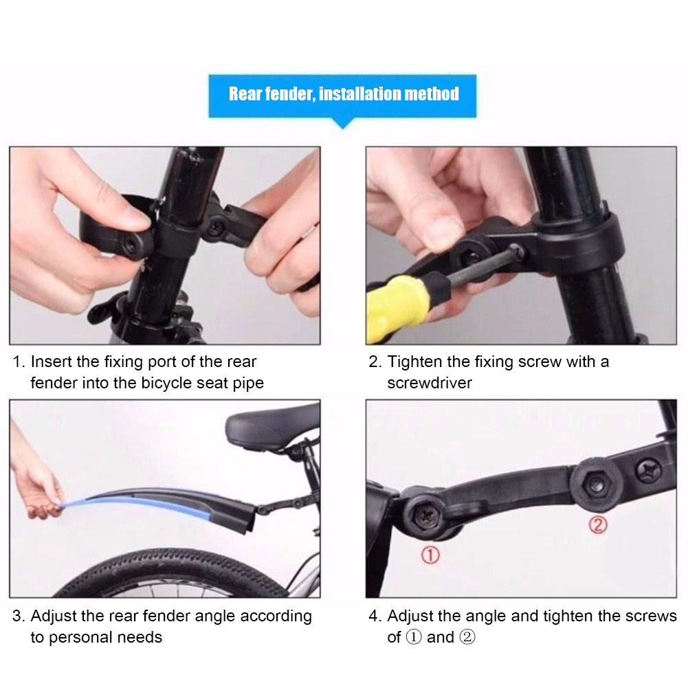 2Pcs Mountain Bike Mudguard Wi - đánh giá và giá Fender Mudguard Set