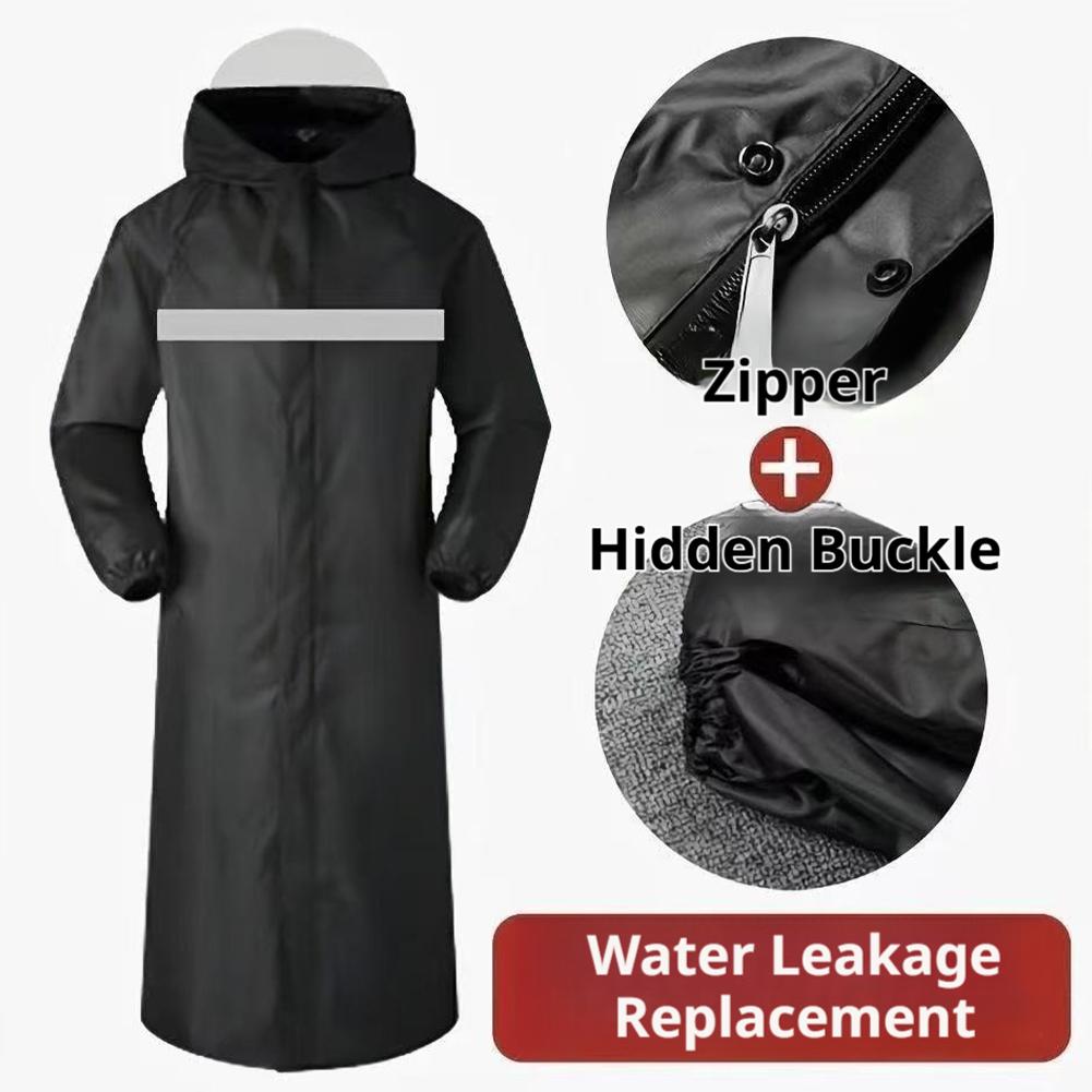 Waterproof Hooded Rain Poncho, - đánh giá và giá Cycling Commute In Rain