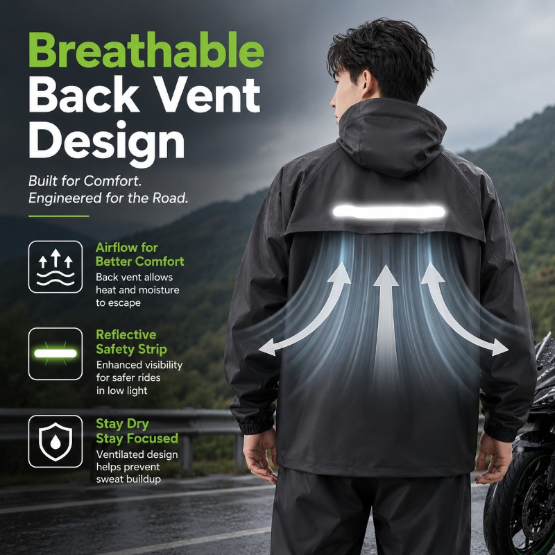 Unisex 2-Piece Waterproof Cycl - đánh giá và giá Cycling Commute In Rain