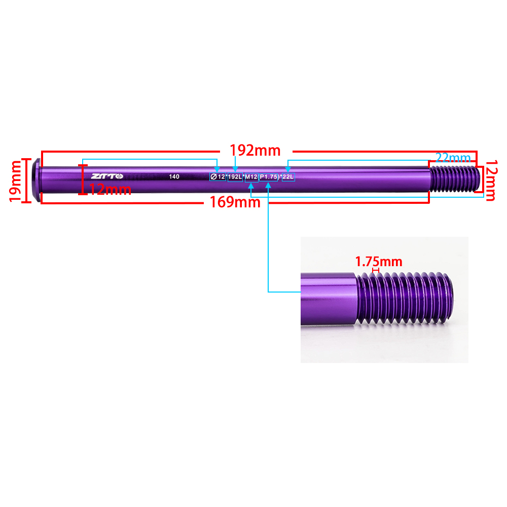 ZTTO M12xP1.0/1.5/1.75 MTB Roa - đánh giá và giá Dynamo Hub Front