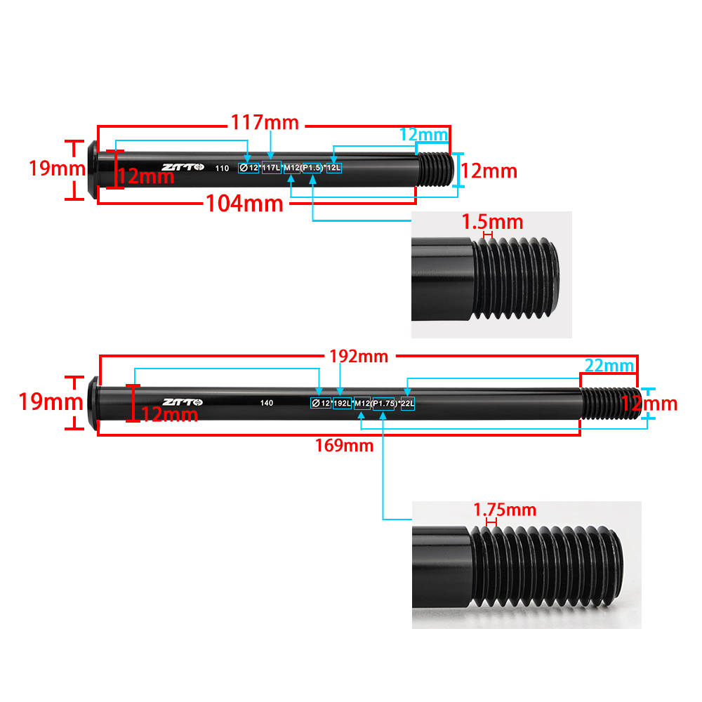 ZTTO MTB Road Bike M12xP1.0/1. - đánh giá và giá Dynamo Hub Front
