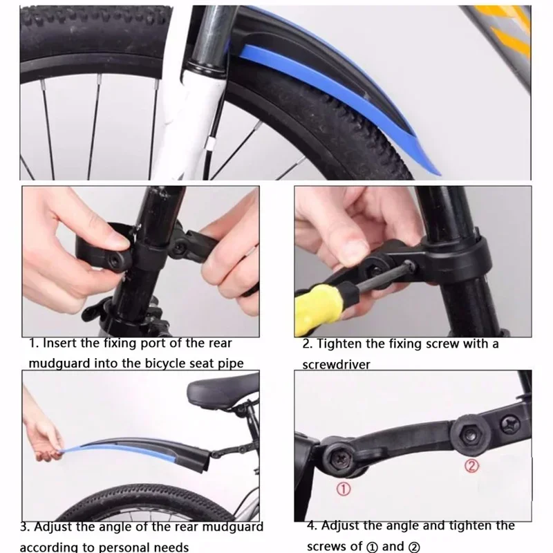 1 Set Bicycle Mudguard Durable - đánh giá và giá Fender Mudguard Set